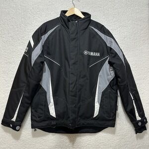 Yamaha Flotex Multicolor Men's Motorcycle Magnetic‎ Button Jacket Size L